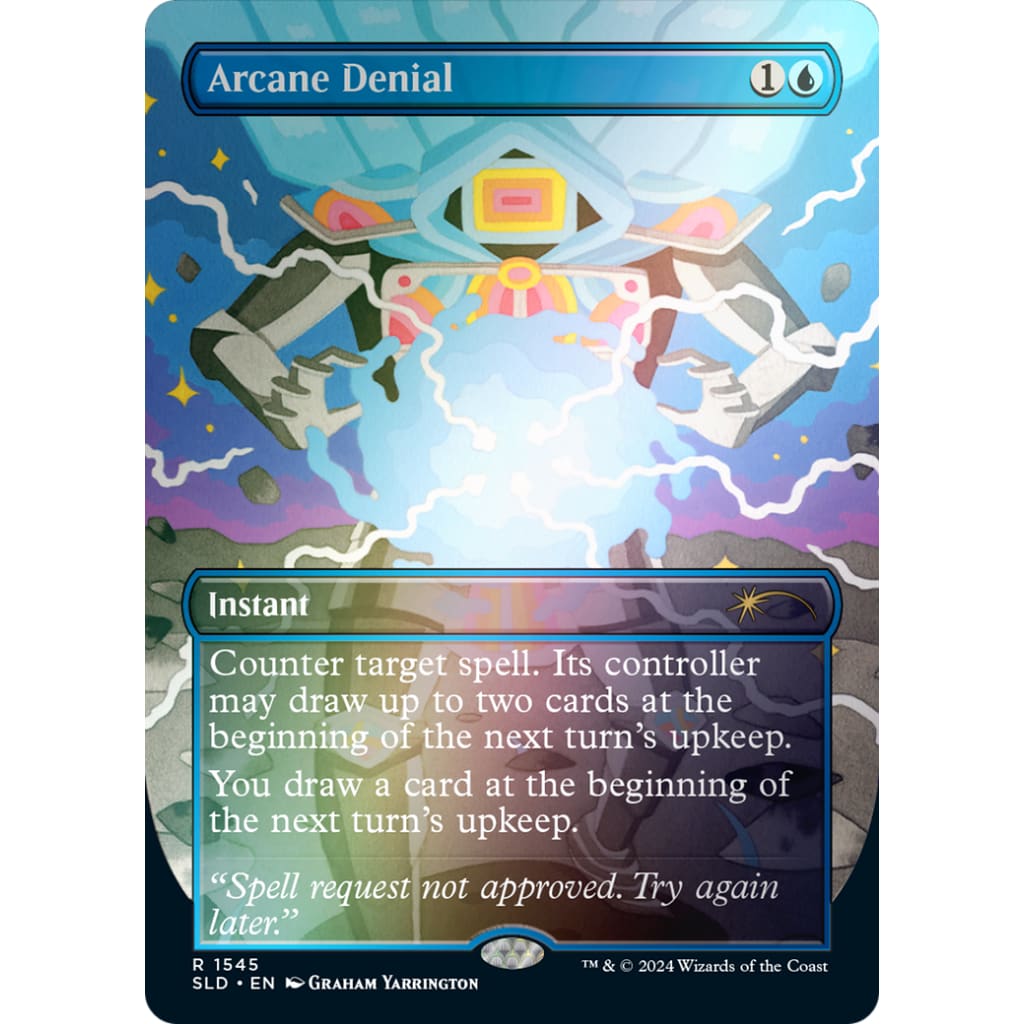 Arcane Denial (SLD-1545★) (Borderless) Foil - Single