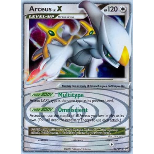 Arceus LV.X (094/099) Holo Rare Holofoil - Single