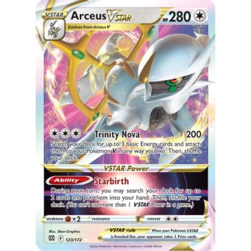 Arceus VSTAR (123/172) Rare Holo Holofoil - Single