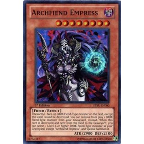 Archfiend Empress (STBL-EN000) Super Rare 1st Edition