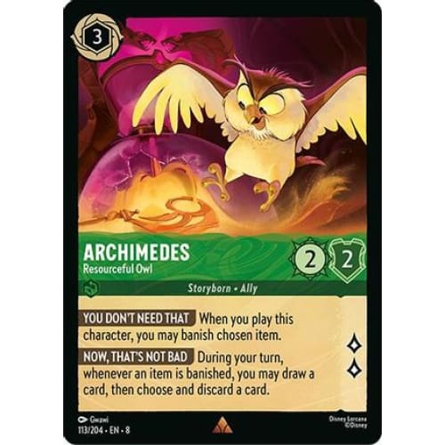 Archimedes - Resourceful Owl (113/204) - Reign of Jafar