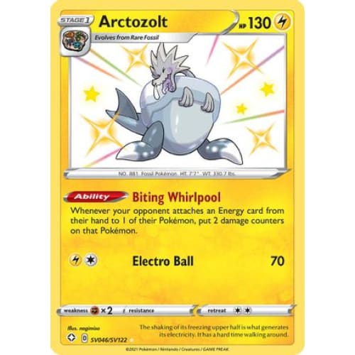 Arctozolt (SV046/122) Rare Shiny Holofoil - Single