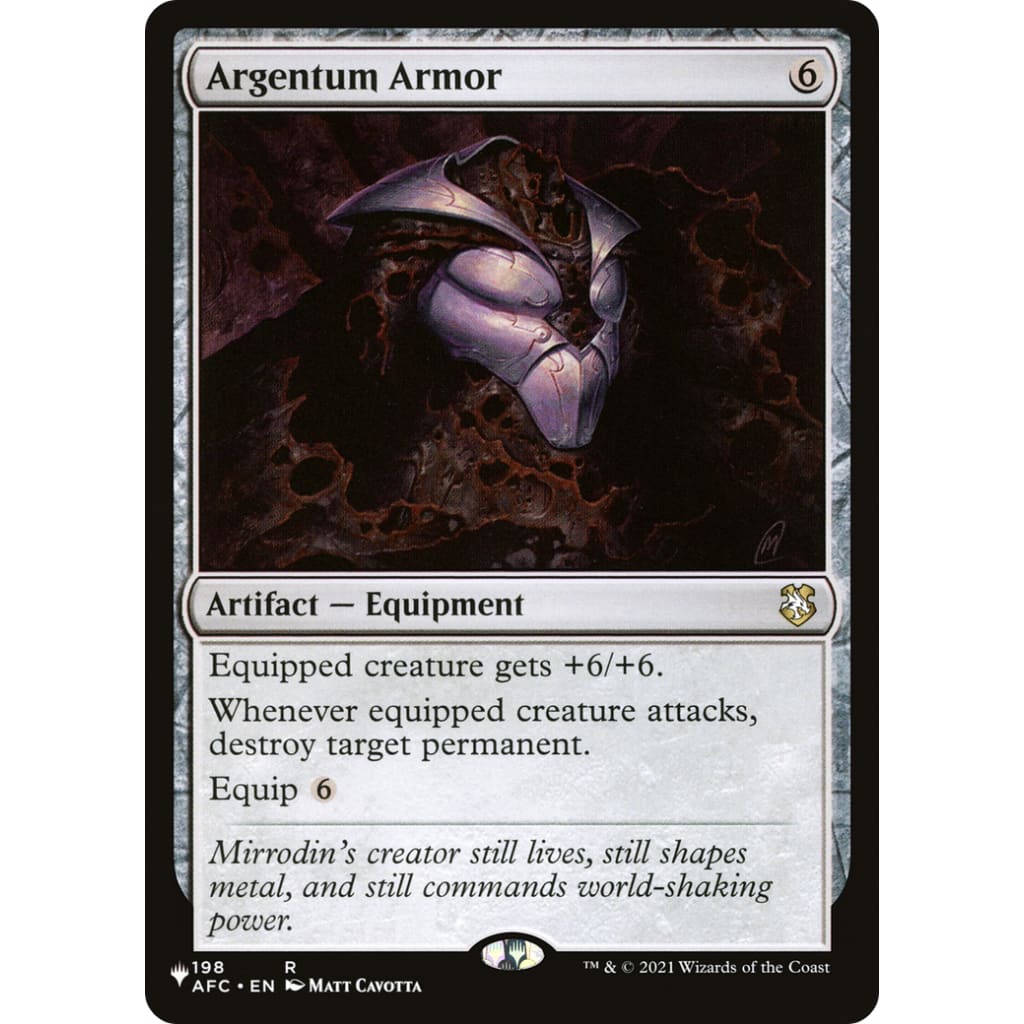 Argentum Armor (PLST-AFC-198) - Single