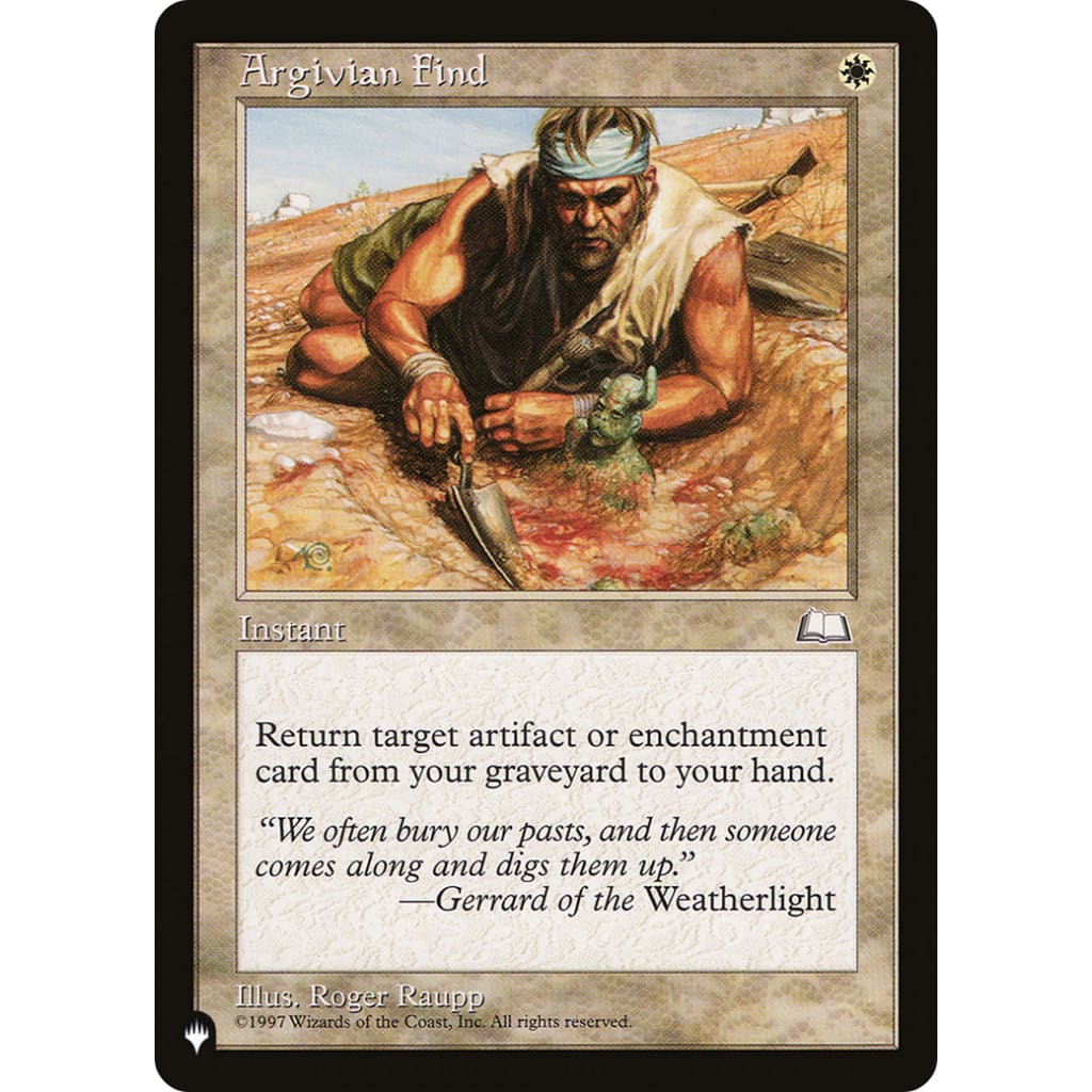 Argivian Find (PLST-WTH-6) - Single