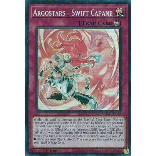Argostars - Swift Capane - SUDA-EN072 Super Rare 1st