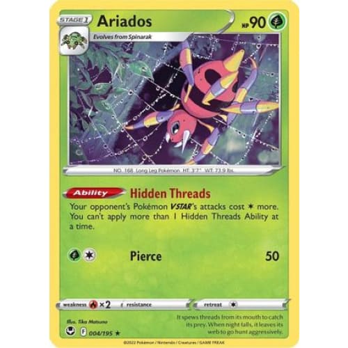 Ariados (004/195) Holo Rare Reverse Holofoil - Single
