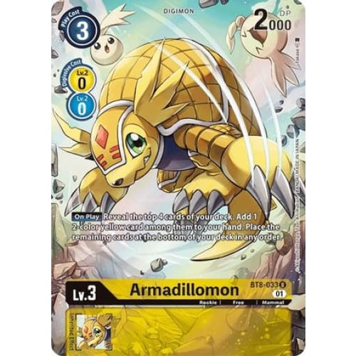 Armadillomon (Alternate Art) (BT8-033 U) Uncommon Foil