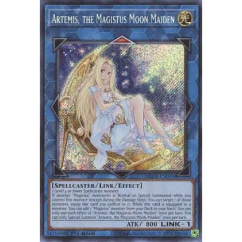 Artemis the Magistus Moon Maiden - BLCR-EN095 Secret Rare