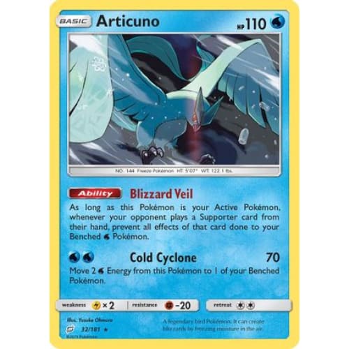 Articuno (032/181) Holo Rare Holofoil - Single