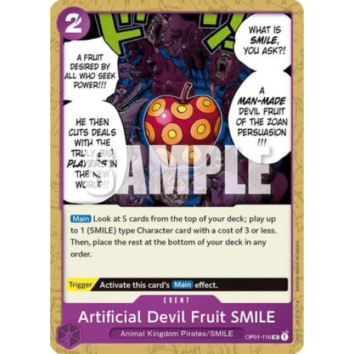 Artificial Devil Fruit SMILE OP01-116 UC Romance Dawn