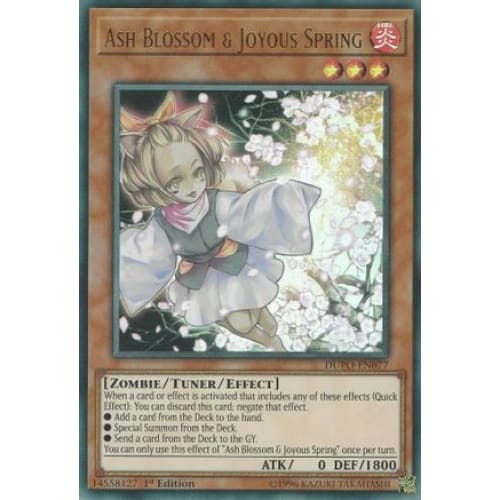 Ash Blossom & Joyous Spring (DUPO-EN077) Ultra Rare 1st