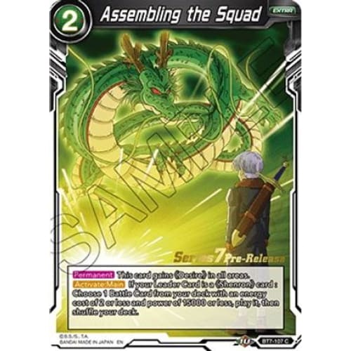 Assembling the Squad (Assault of Saiyans Pre-Release Cards)