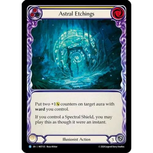 Astral Etchings (Yellow) (PART THE MISTVEIL) Rainbow Foil
