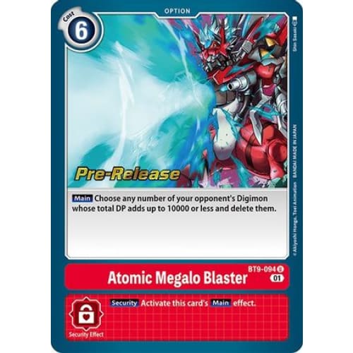 Atomic Megalo Blaster (BT9-094 U) Uncommon - Single