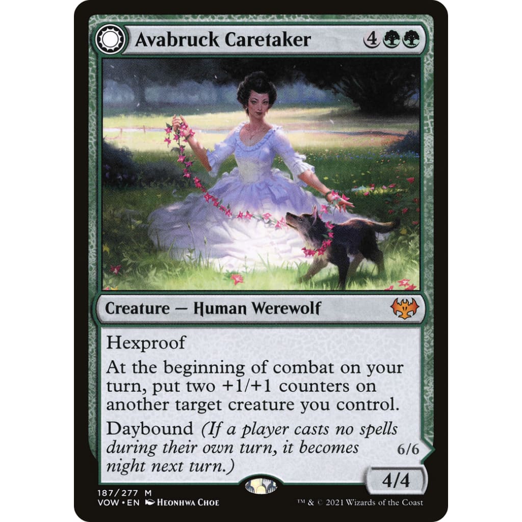 Avabruck Caretaker // Hollowhenge Huntmaster (VOW-187):