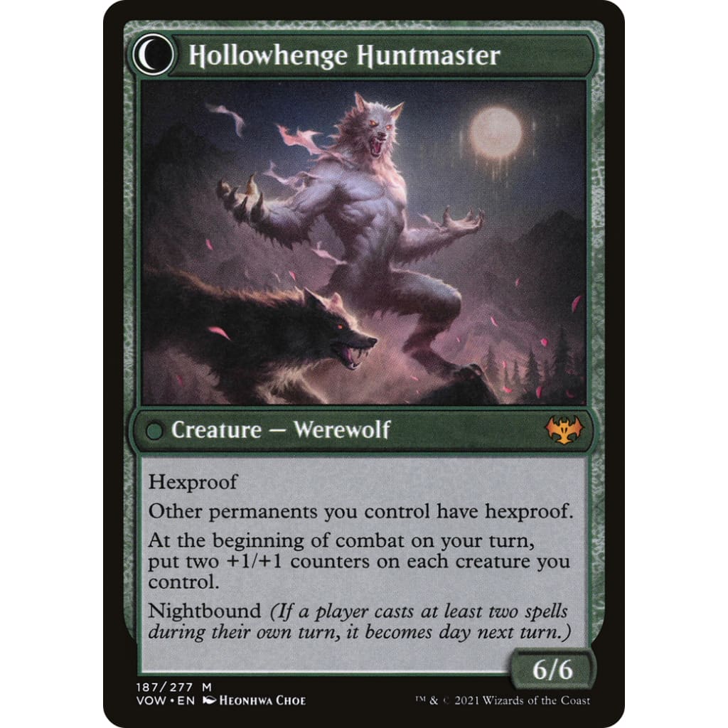 Avabruck Caretaker // Hollowhenge Huntmaster (VOW-187):