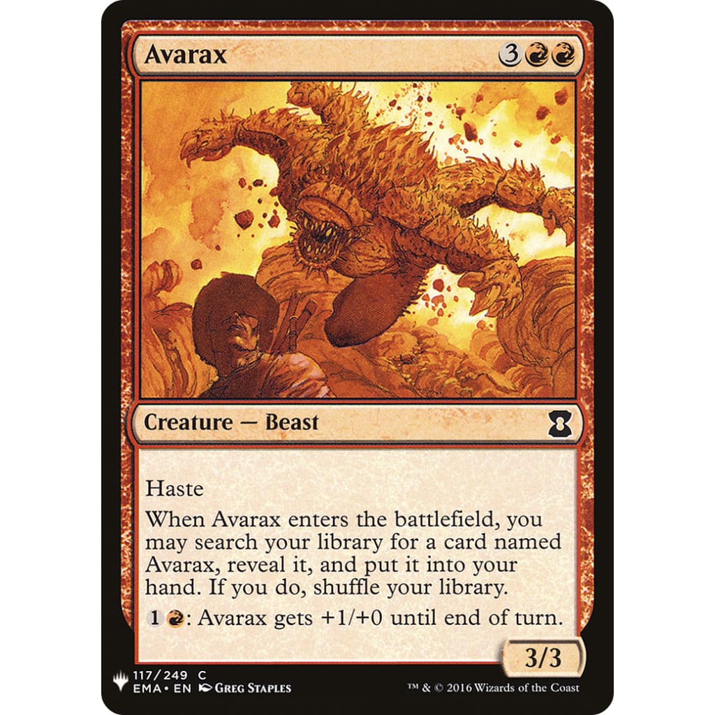 Avarax (PLST-EMA-117) - Single