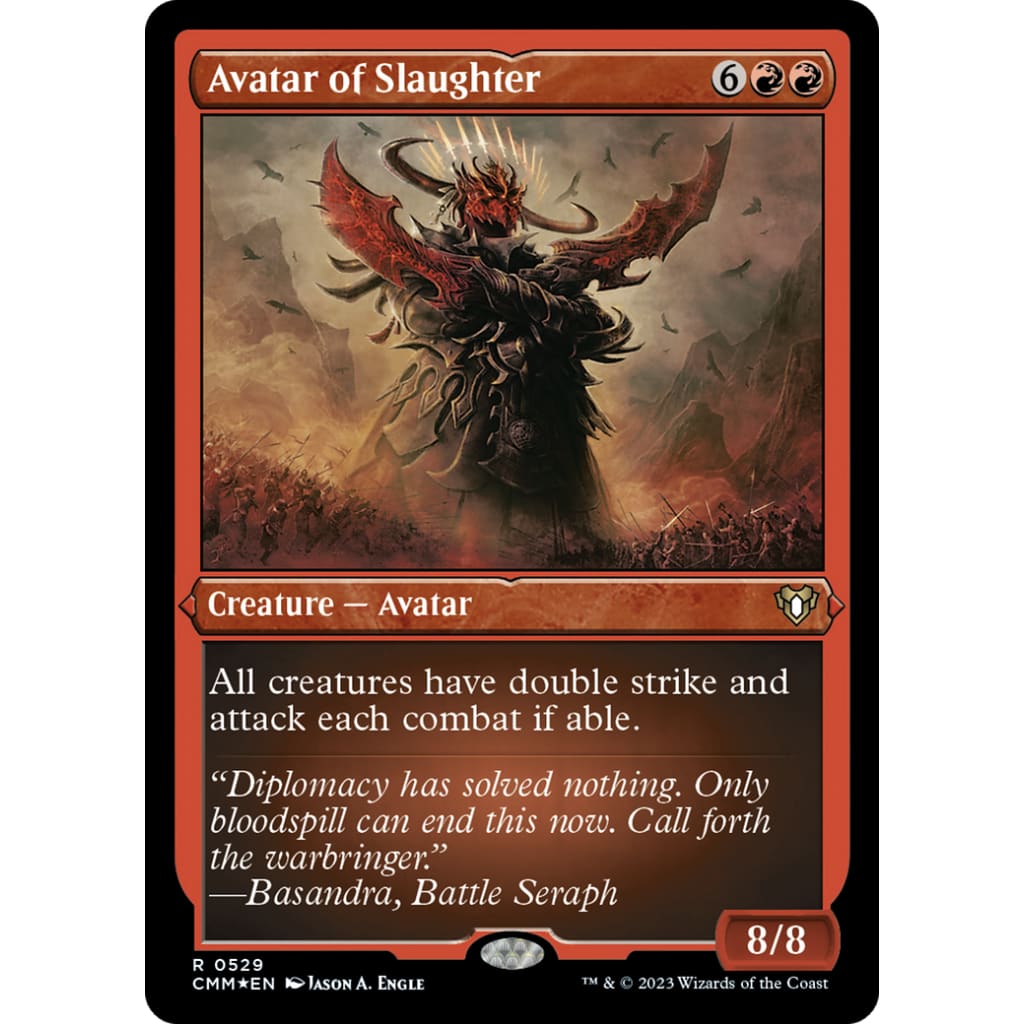 Avatar of Slaughter (CMM-529) Etched Foil - Single