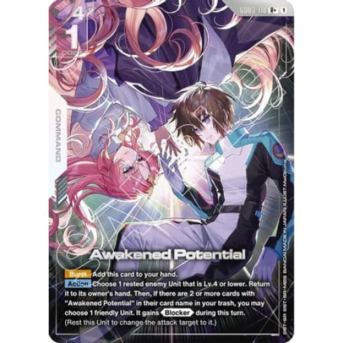 Awakened Potential (R+) (GD03-118) - Steel Requiem Holofoil
