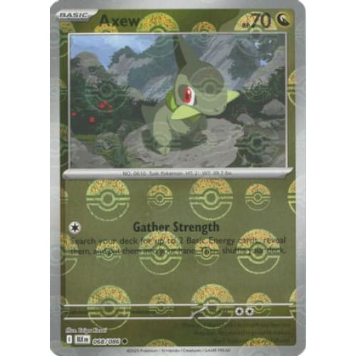 Axew (Poke Ball Pattern) (68) Common Holofoil - Single