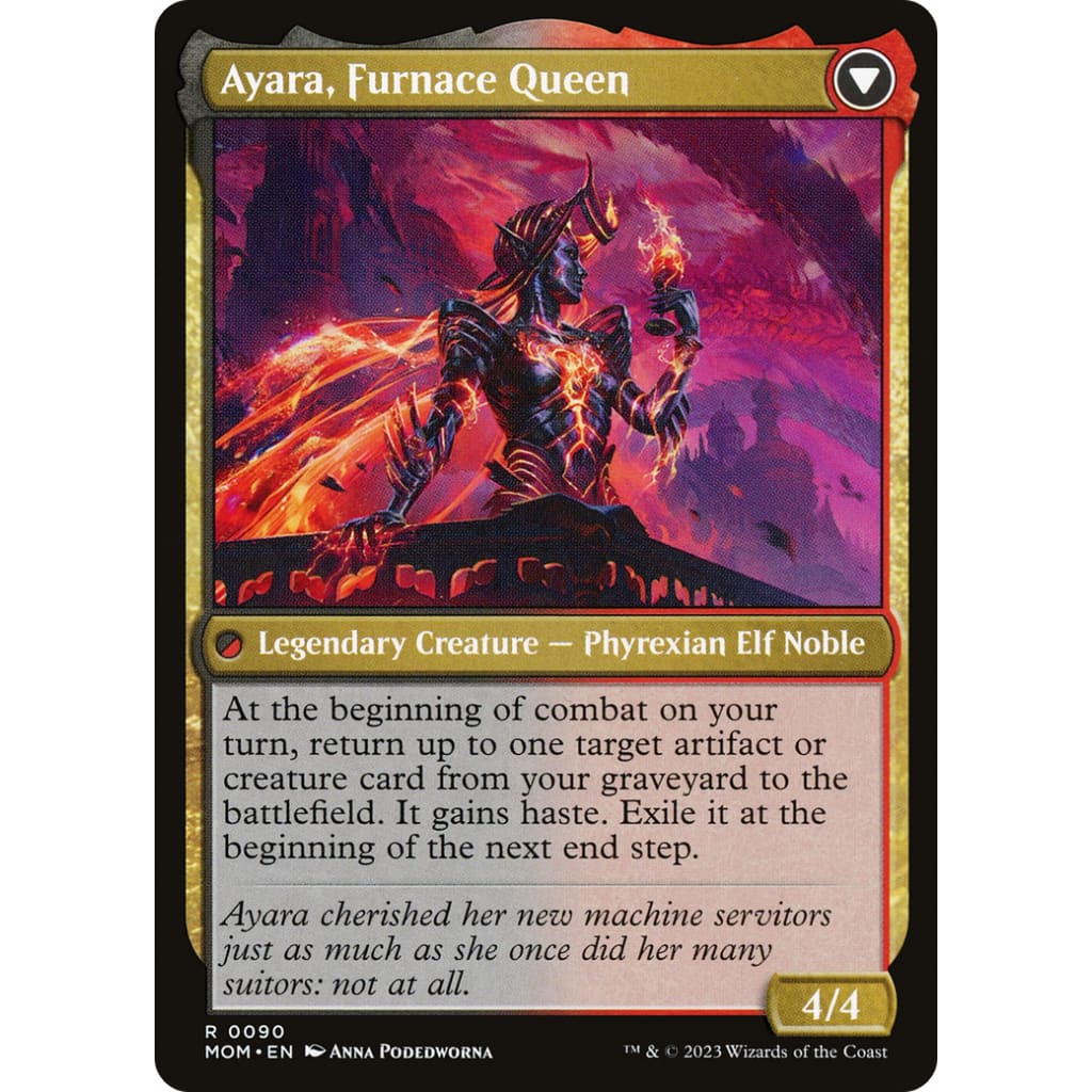 Ayara Widow of the Realm // Furnace Queen (MOM-090) Foil