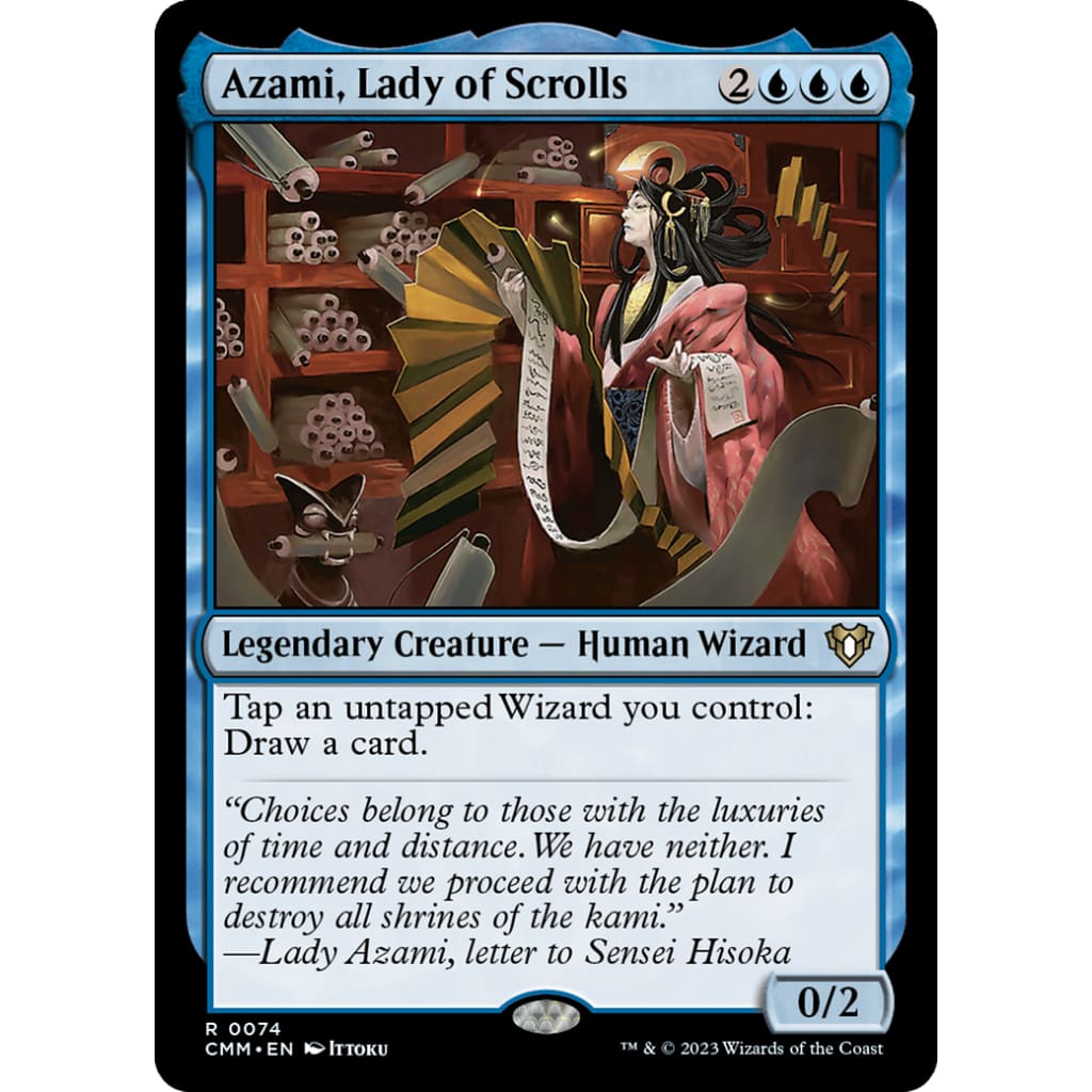 Azami Lady of Scrolls (CMM-074) Foil - Single