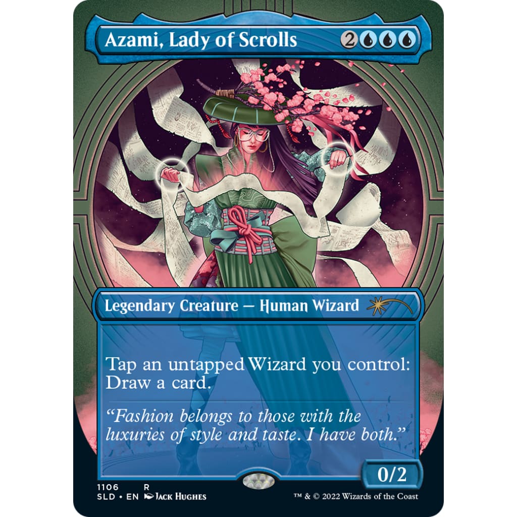 Azami Lady of Scrolls (SLD-1106) (Borderless) Foil - Single