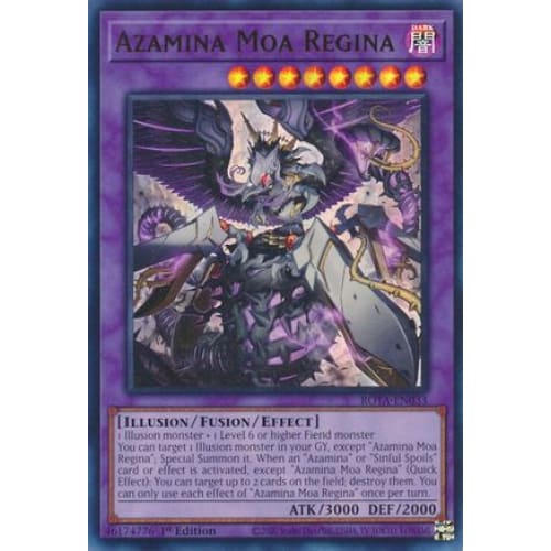 Azamina Moa Regina - ROTA-EN033 Ultra Rare 1st Edition