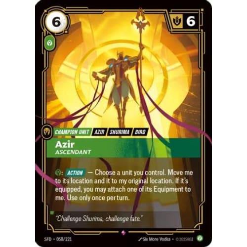Azir - Ascendant (050/221) - Spiritforged Foil - Single