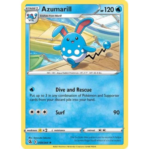 Azumarill (059/264) Rare Classic Reverse Holofoil - Single