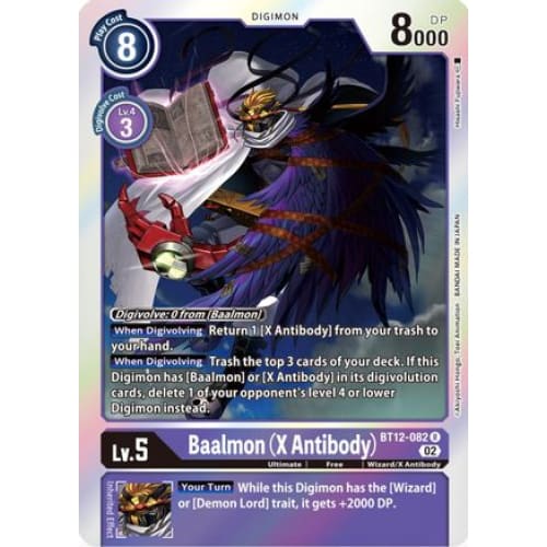 Baalmon (X Antibody) - BT12-082 - Rare Foil - Single