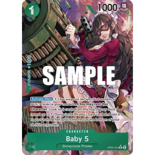 Baby 5 (034) (Alternate Art) OP05-034 R Awakening