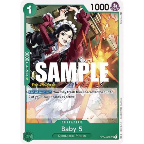 Baby 5 OP04-032 UC Kingdoms of Intrigue Pre-Release Cards