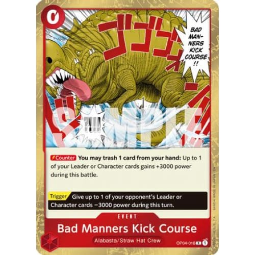 Bad Manners Kick Course (Reprint) OP04-016 R Premium