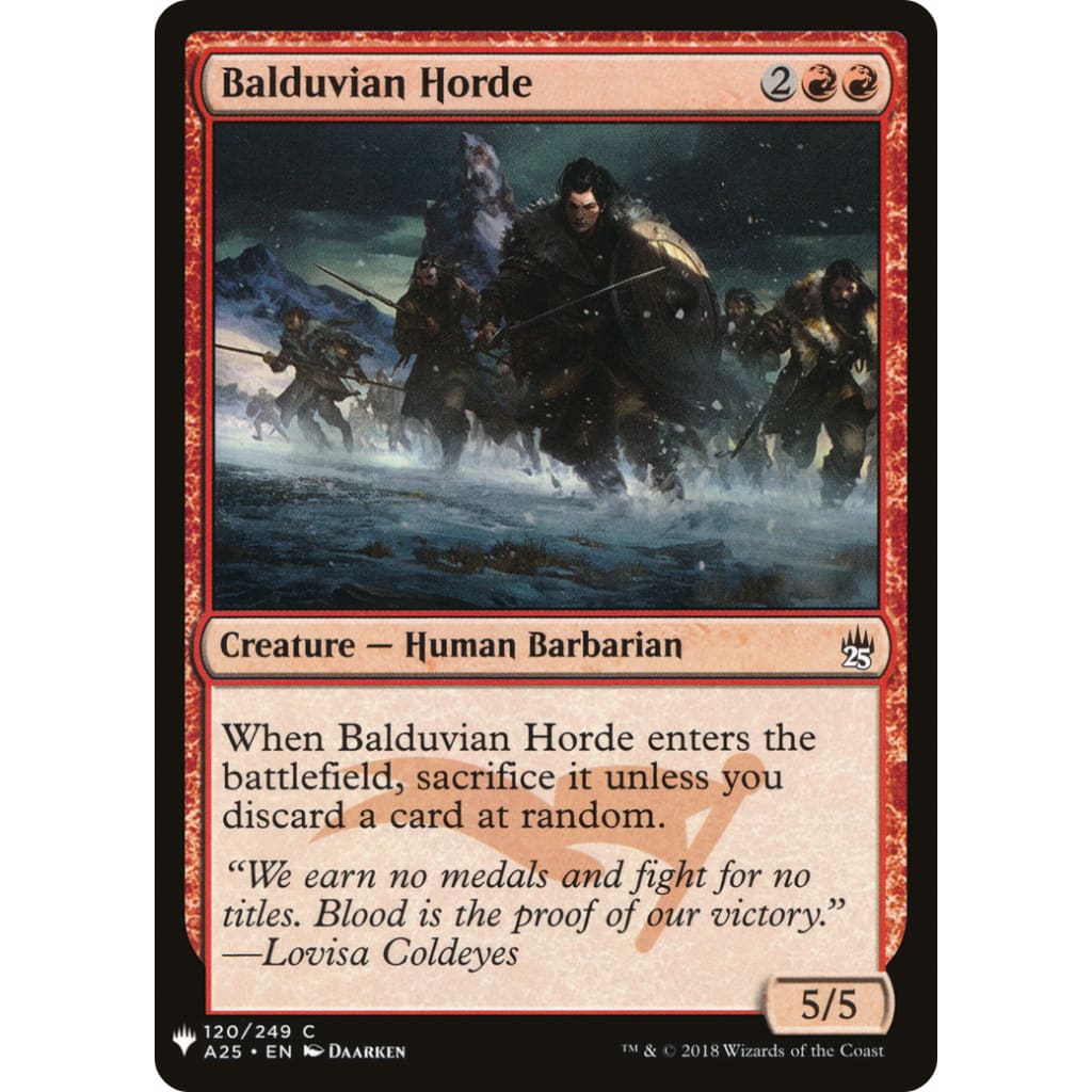 Balduvian Horde (PLST-A25-120) - Single
