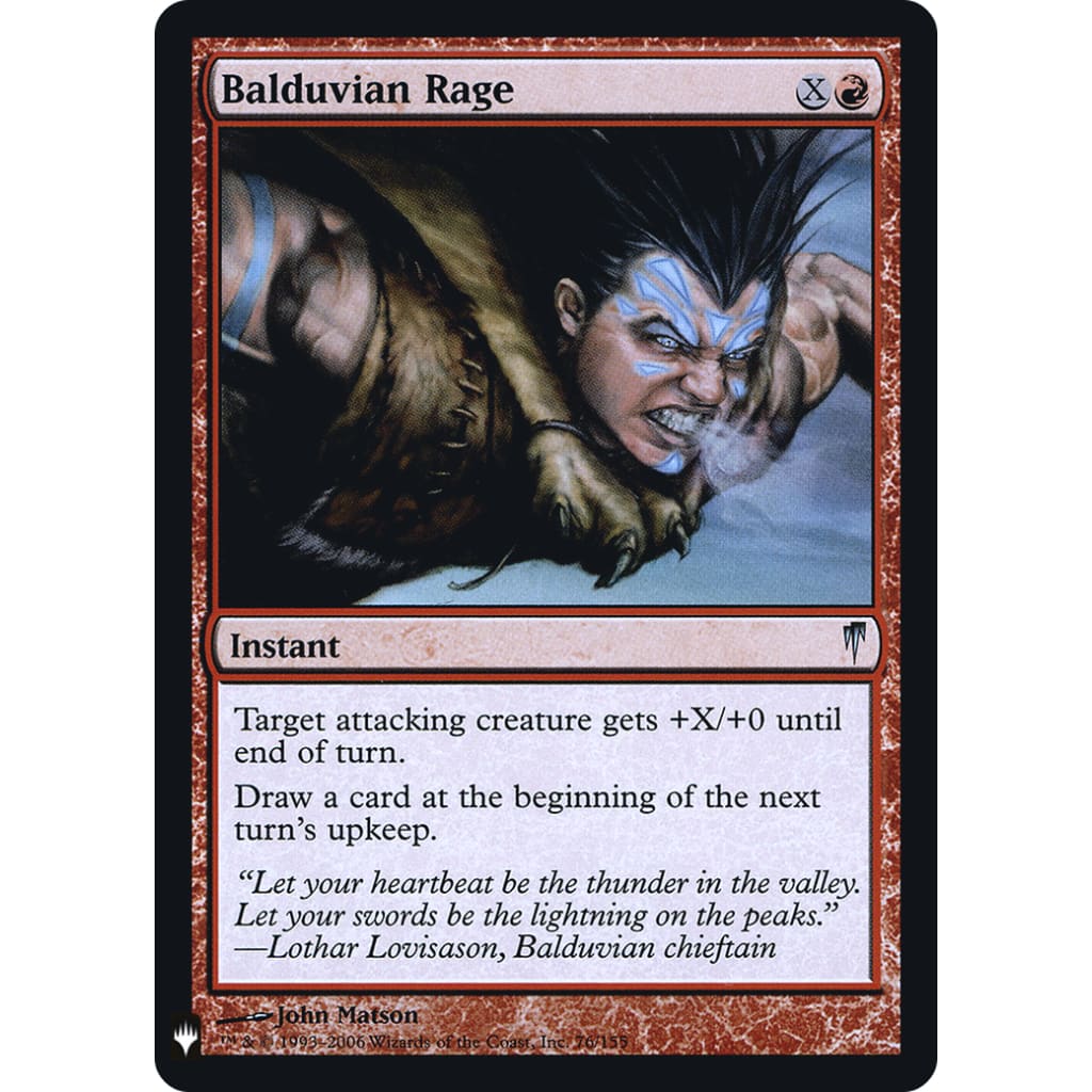 Balduvian Rage (PLST-CSP-76) Foil - Single