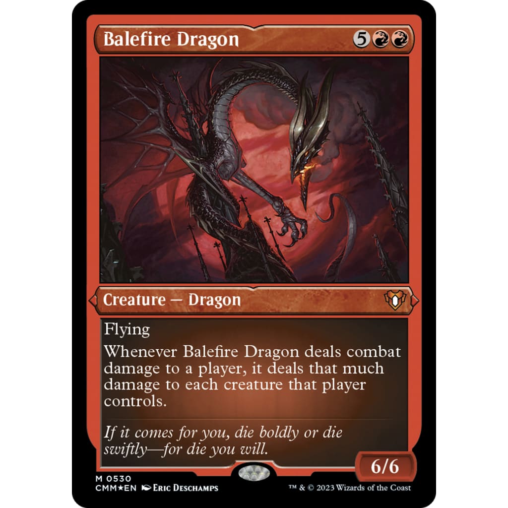 Balefire Dragon (CMM-530) Etched Foil - Single