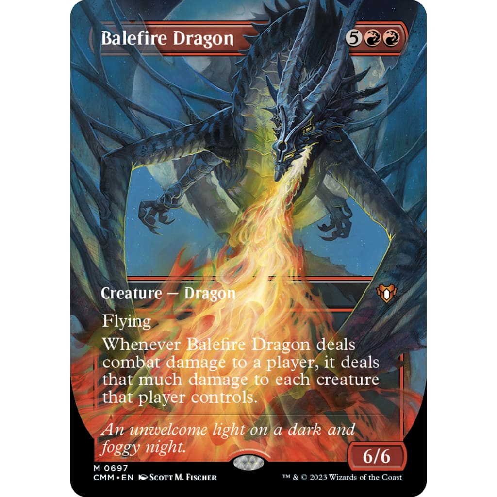 Balefire Dragon (CMM-697) (Borderless) Foil - Single
