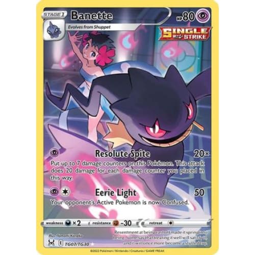 Banette (TG07/030) Holo Rare Holofoil - Single