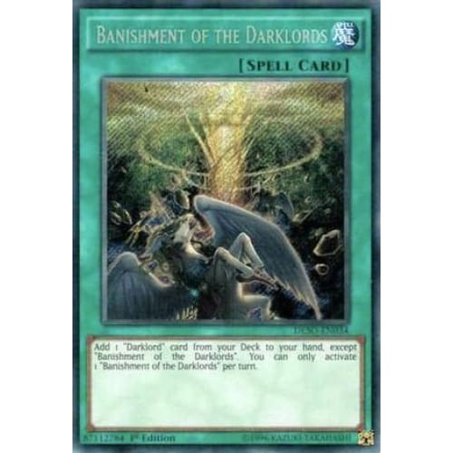 Banishment of the Darklords (DESO-EN034) Secret Rare 1st