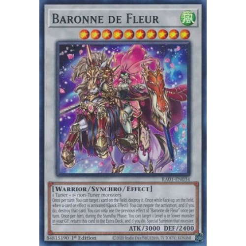 Baronne de Fleur - RA01-EN034 Super Rare 1st Edition