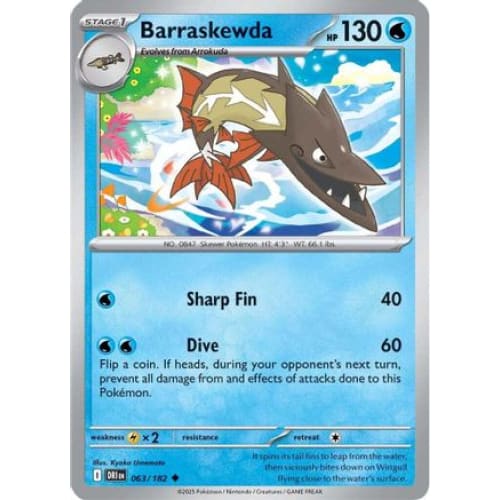 Barraskewda (63) Uncommon Reverse Holofoil - Single