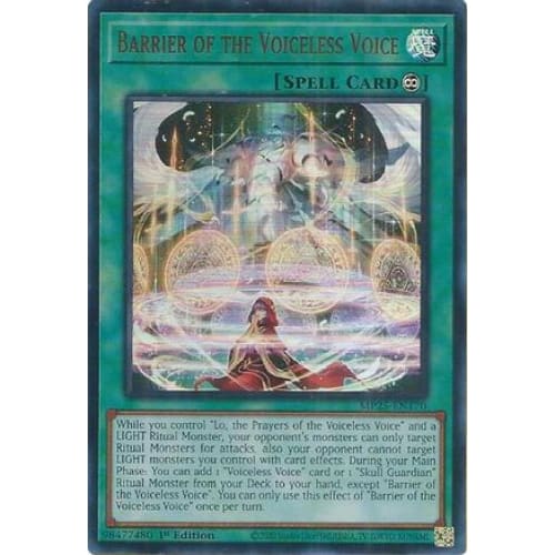 Barrier of the Voiceless Voice - MP25-EN170 Ultra Rare 1st