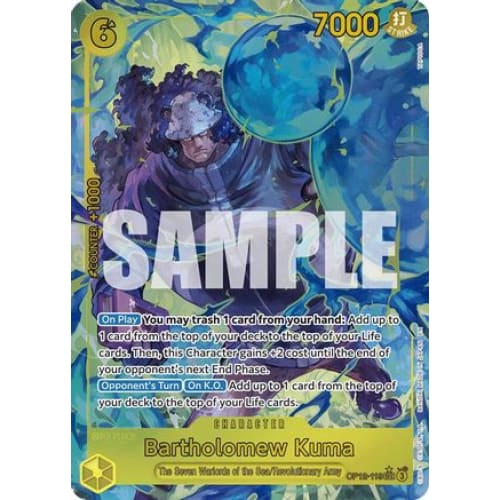 Bartholomew Kuma (Alternate Art) OP12-119 SEC Legacy