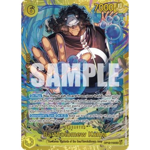 Bartholomew Kuma OP12-119 SEC Legacy of the Master Foil