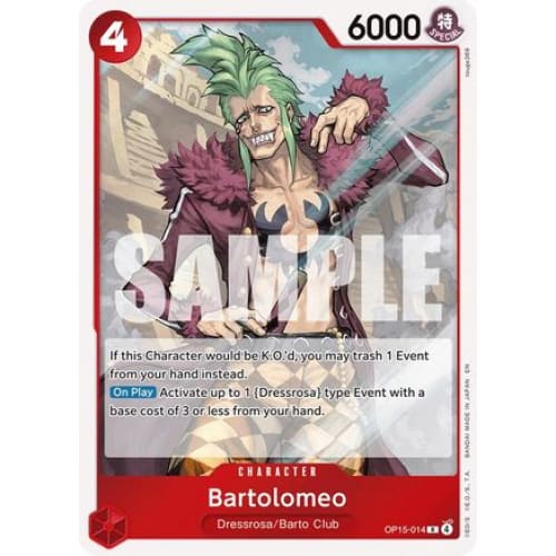 Bartolomeo OP15-014 R Adventure on Kami’s Island Foil