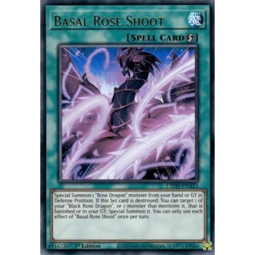 Basal Rose Shoot (Ultra Rare) - L5DD-ENA23 Ultra Rare 1st