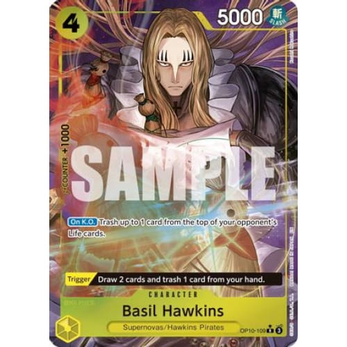 Basil Hawkins (Alternate Art) OP10-109 R Premium Booster