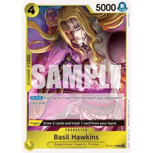 Basil Hawkins - OP10-109 (Reprint) R Premium Booster -The