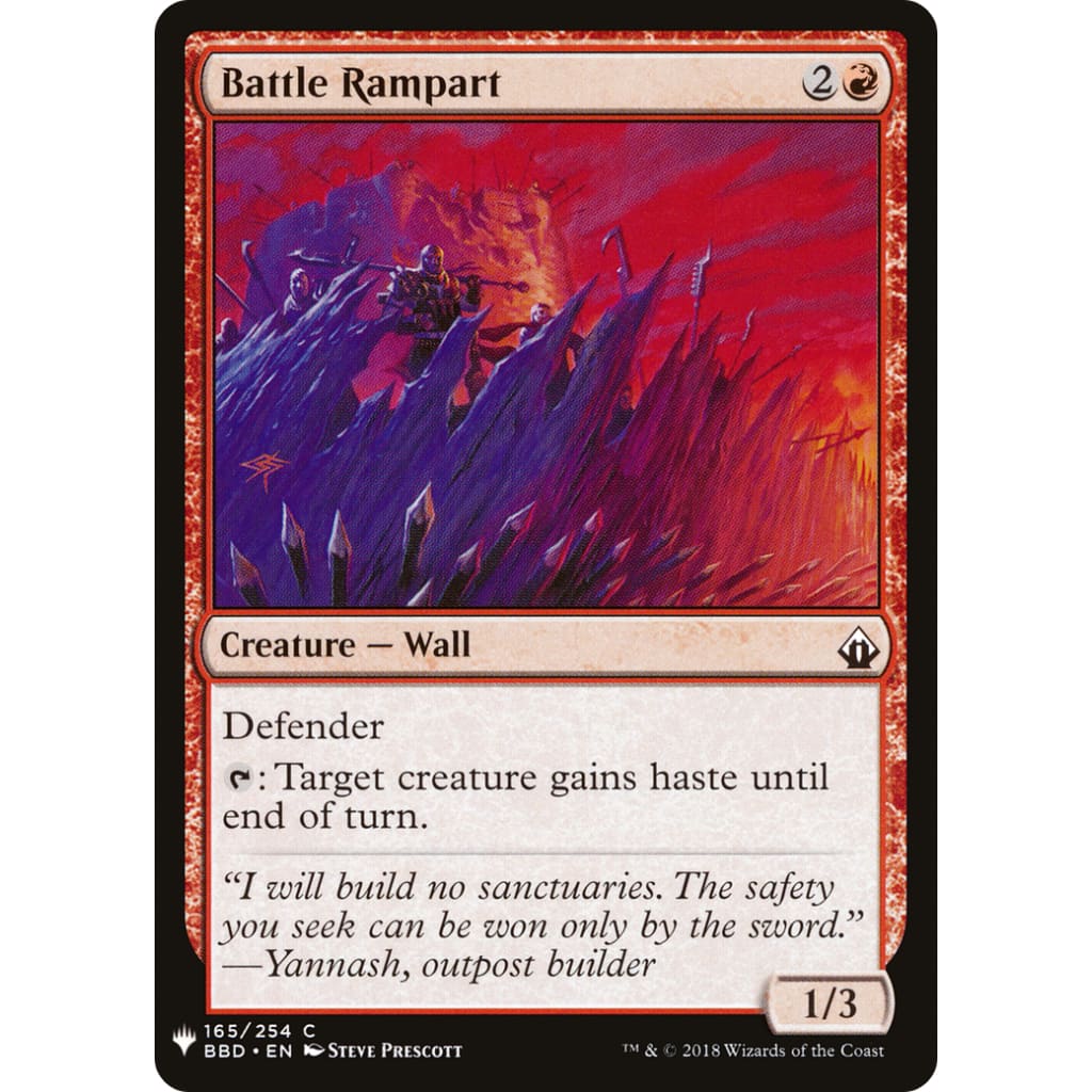 Battle Rampart (PLST-BBD-165) - Single